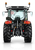Rückansicht eines SAME Dorado Stage V Traktors auf weißem Hintergrund"