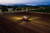SAME Virtus 135 Traktor bei der Feldarbeit im Sonnenuntergang